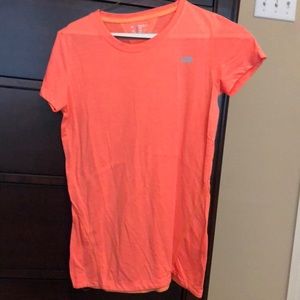 Bright orange work out top